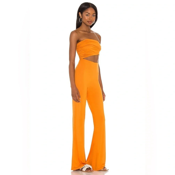 NWOT House of Harlow 1960 x Revolve Sosa Jumpsuit Orange XL - Picture 3 of 6